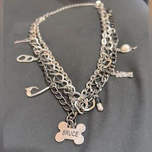 Harley Quinn Bruce Chain Choker Necklace New